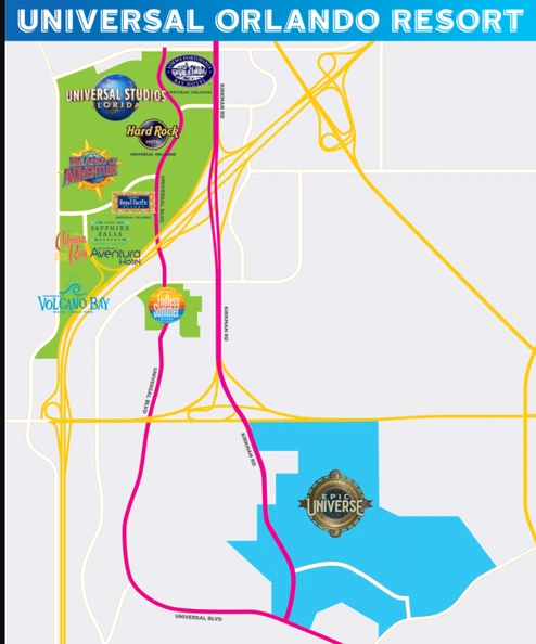 como chegar ao epic univese endereço exato