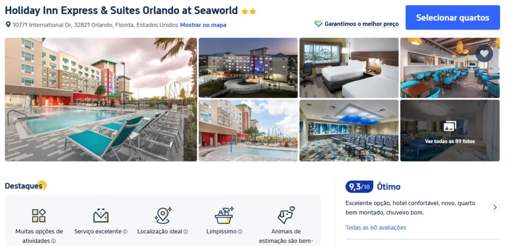 hotelpróximo discovery cove orlando - Holiday Inn Express Orlando com piscina moderna e cadeiras de sol