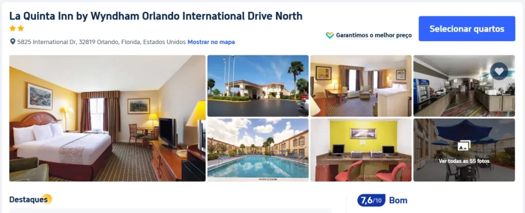 Quartos espaçosos no La Quinta Inn by Wyndham Orlando International Drive North