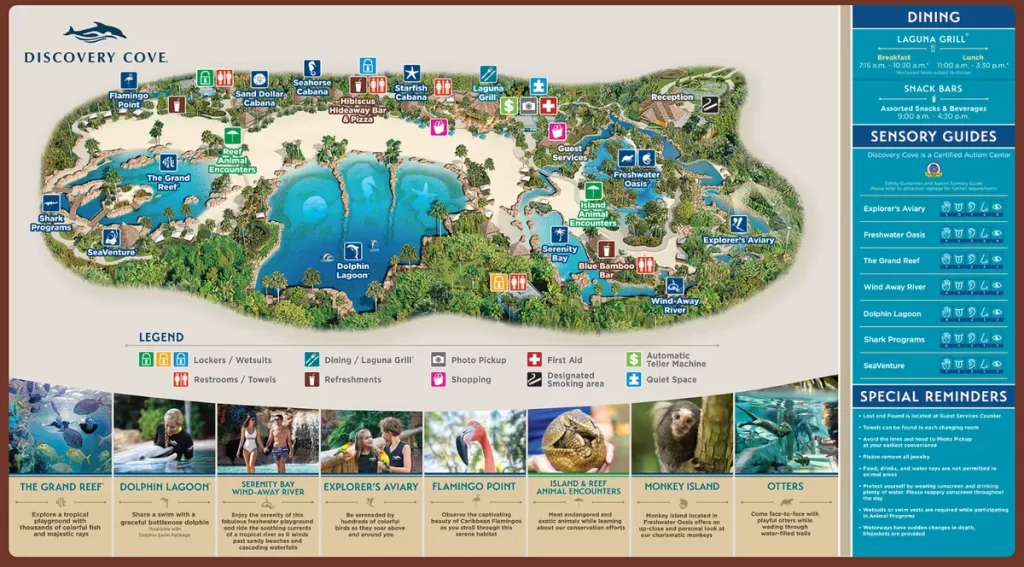 mapa discovery cove orlando