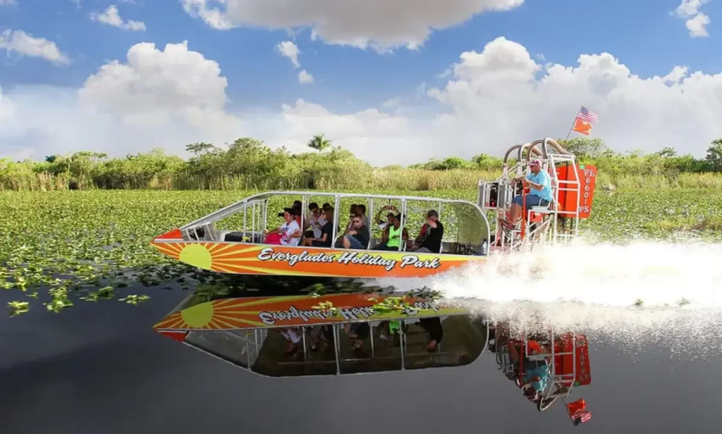 Passeio de airboat no Everglades Holiday Park