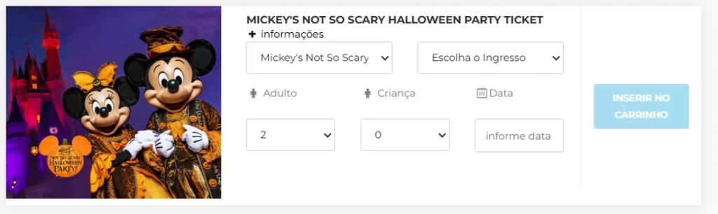 halloween da disney mickey not so scary halloween party ingresso orlando