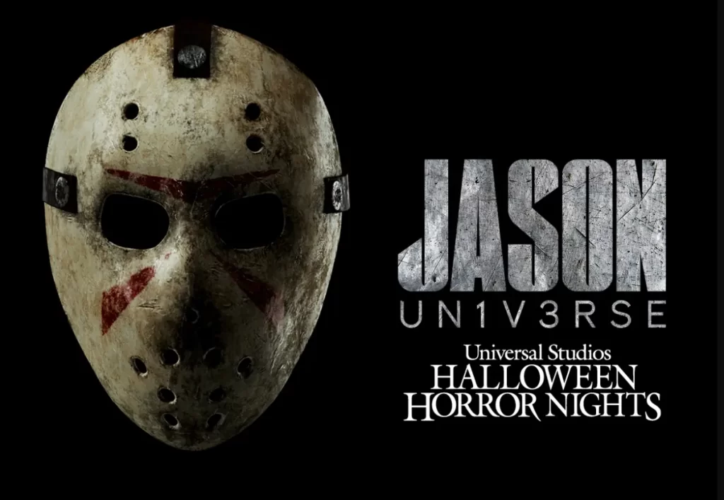 Máscara icônica de Jason Voorhees - presença confirmada no Halloween Horror Nights da Universal