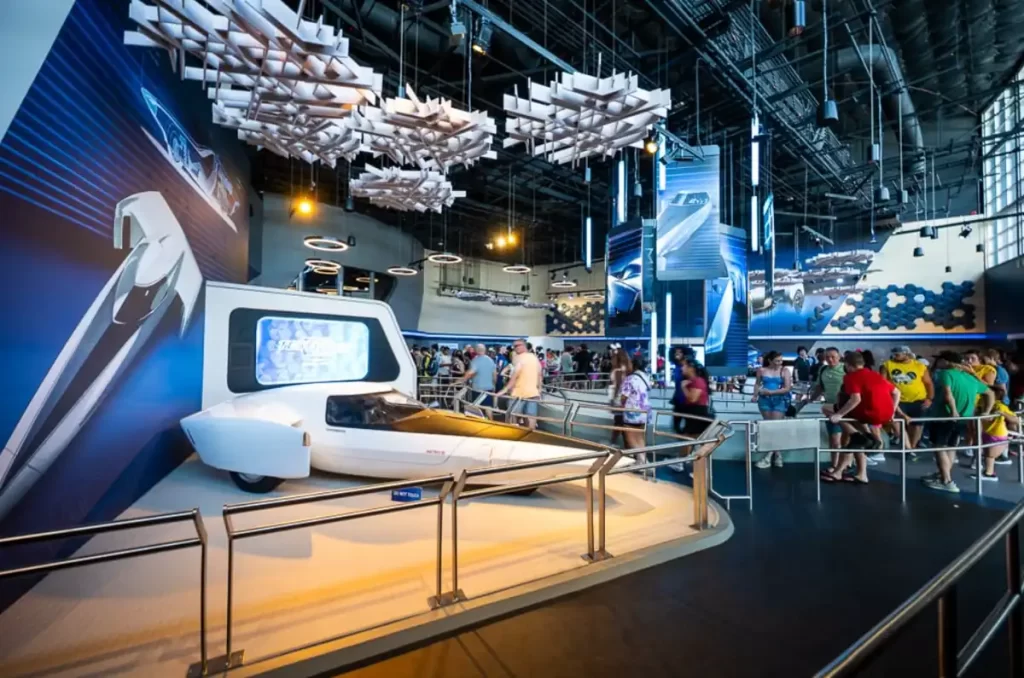 test track reabriu no epcot - fila interativa