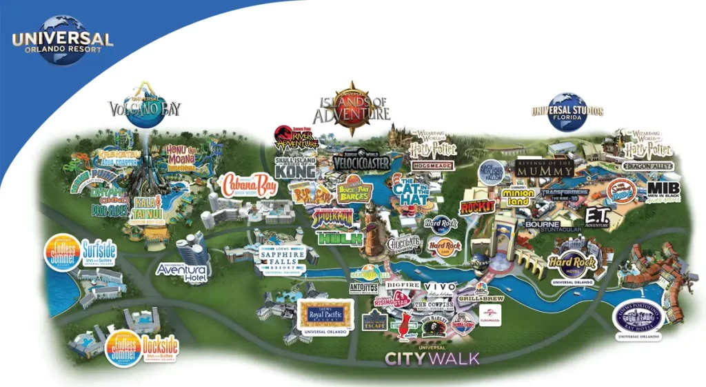 mapa universal orlando resort