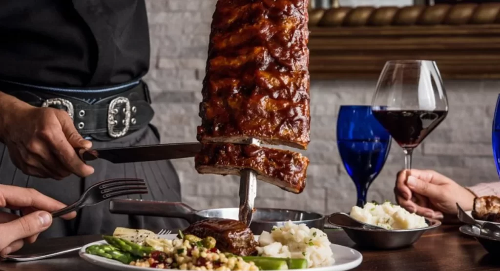 Rodízio espetacular do Texas de Brazil.