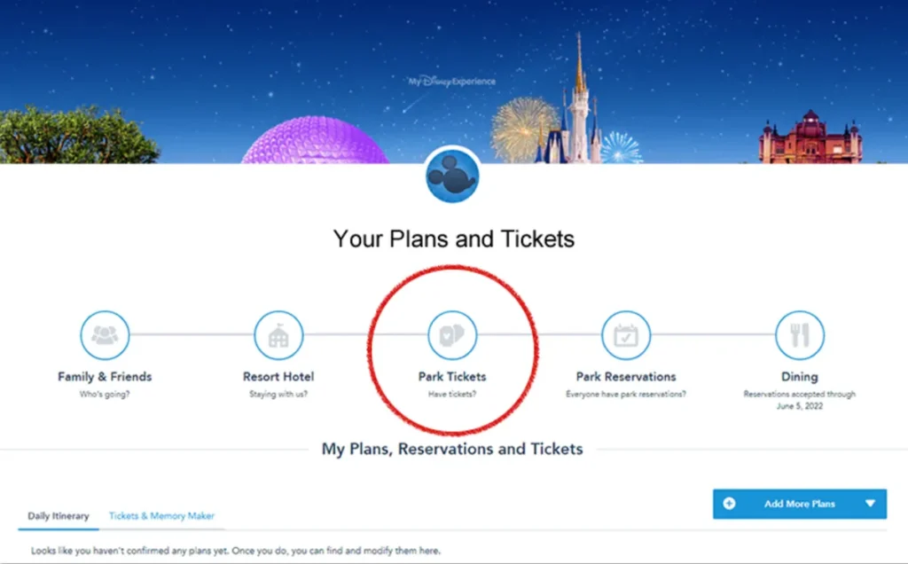 my disney experience step3