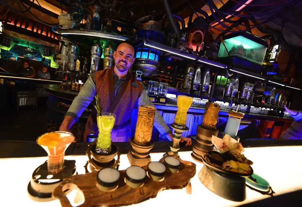 Vai uma refeição no Oga's Cantina pra compartilhar com outros bounty hunters?
