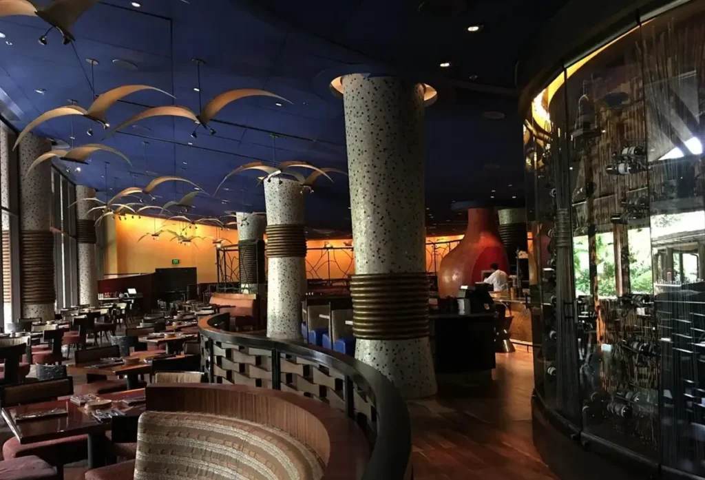 O premiado restaurante Jiko oferece uma das melhores experiências gastronômicas da Disney.