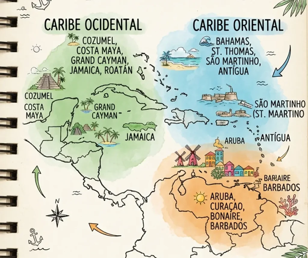 Melhor Época Para Fazer Cruzeiro no Caribe: Como Cada Período Afta Cada Destino
