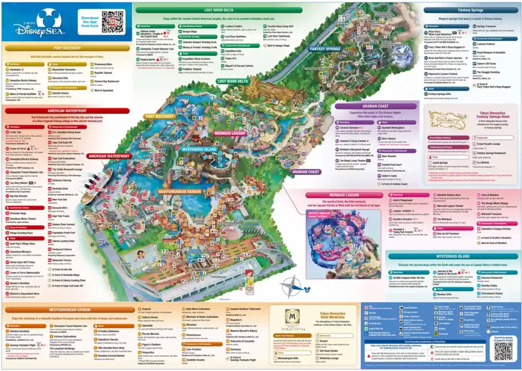 mapa disney sea