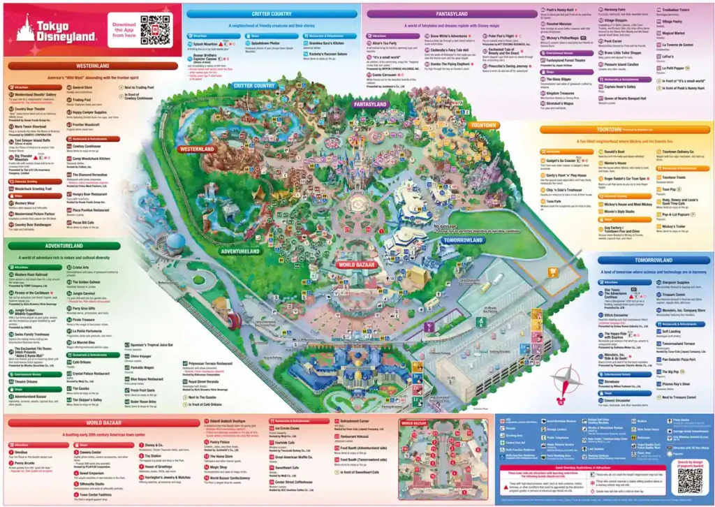 mapa tokyo disneyland
