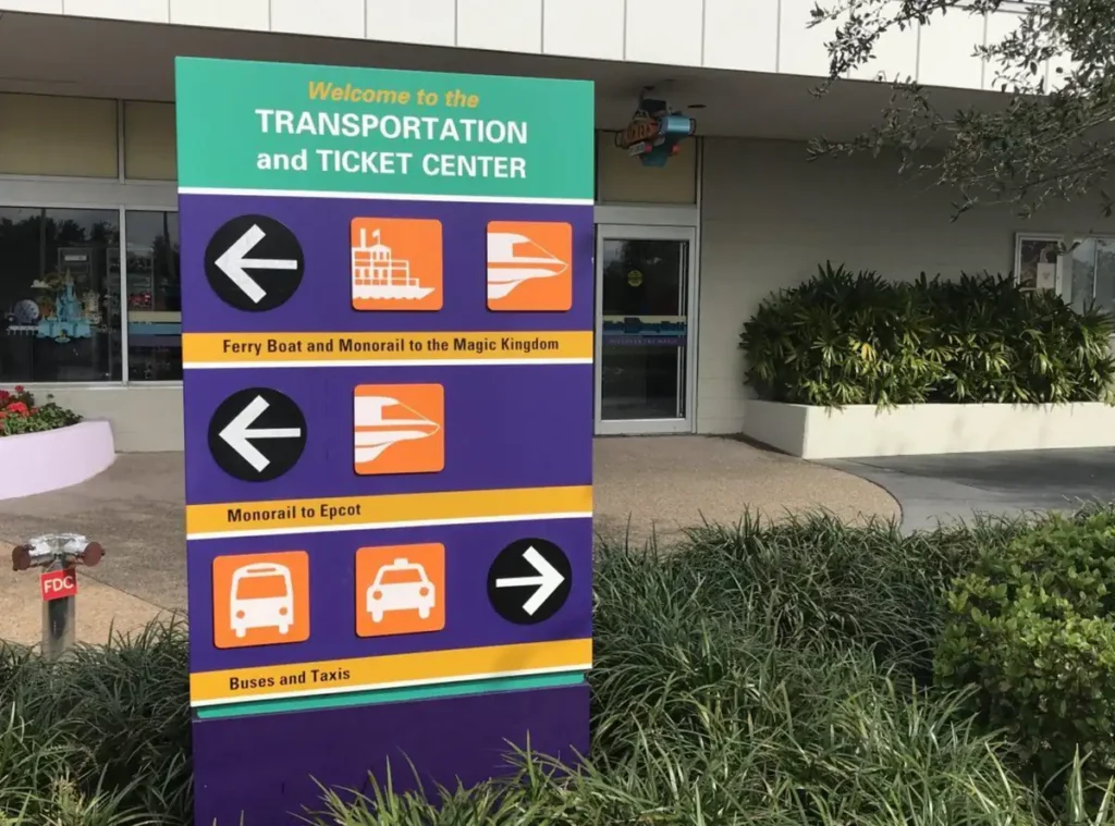 entrada do TTC, o Ticket and Transportation Center do magic Kingdom