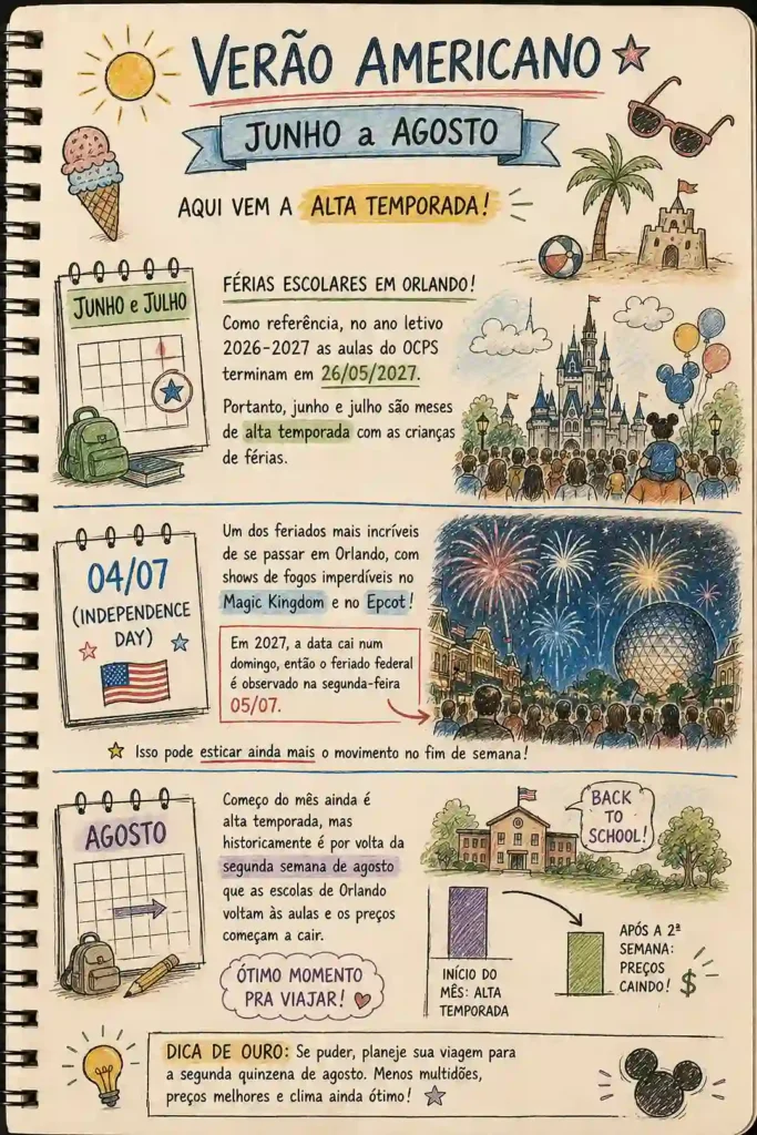 Feriados nos Estados Unidos 2027 - Junho, Julho e Agosto