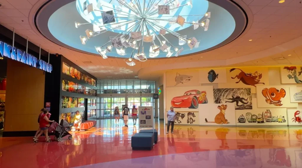 Lobby Animation Hall do Disney's Art of Animation Resort.