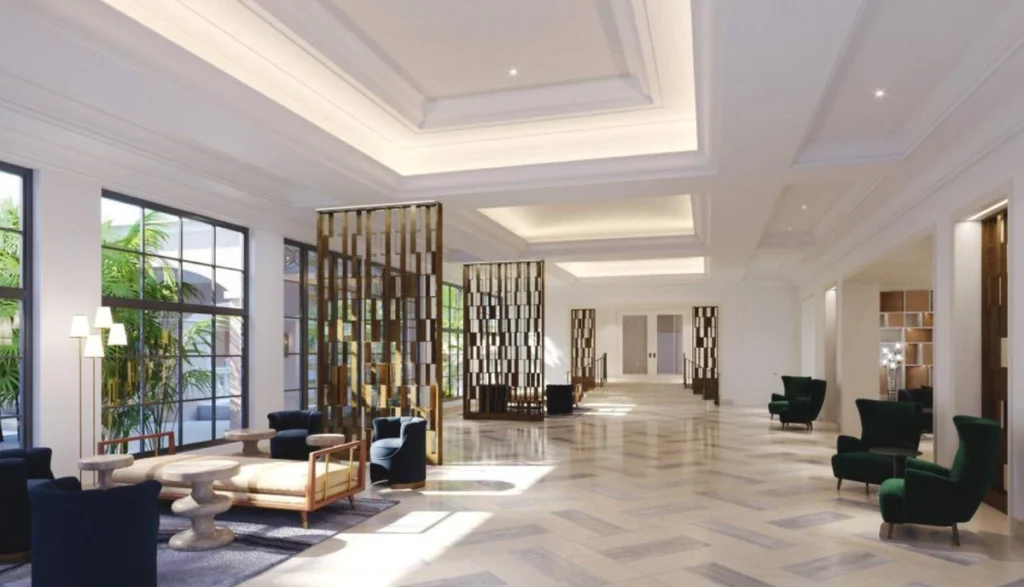 Área de lounge do JW Marriott Miami Turnberry Resort & Spa em Aventura, Florida