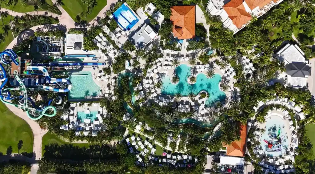 Toboáguas do Tidal Cove Waterpark no JW Marriott Miami Turnberry Resort em Miami