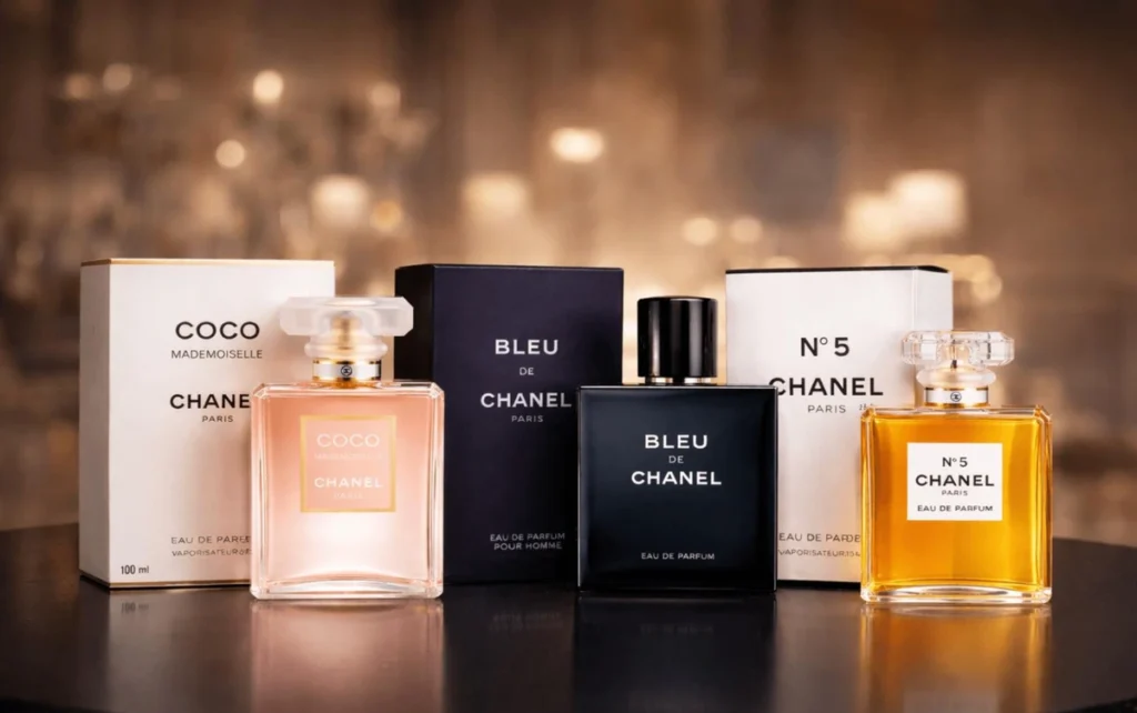 onde comprar perfume em orlando - Coco Mademoiselle, o Bleu de Chanel e o N°5 da Chanel