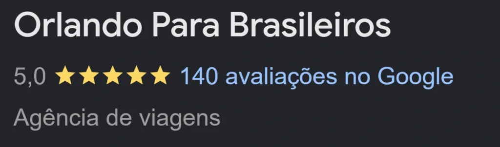 orlando para brasileiros é confiável? avaliação google