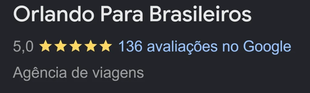 avaliação orlando para brasileiros google guiamento virtual