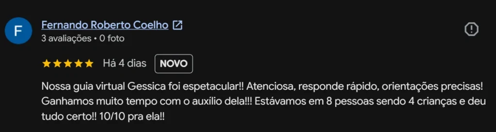 avaliação orlando para brasileiros google guiamento virtual fernando